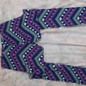 Blue Aztec Leggings